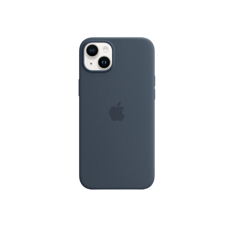Оригинальный силиконовый чехол для iPhone 14 Plus с MagSafe - Storm Blue, модель A2911
