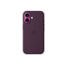 iPhone16 Silicone Case with MagSafe-Plum,ModelA3313