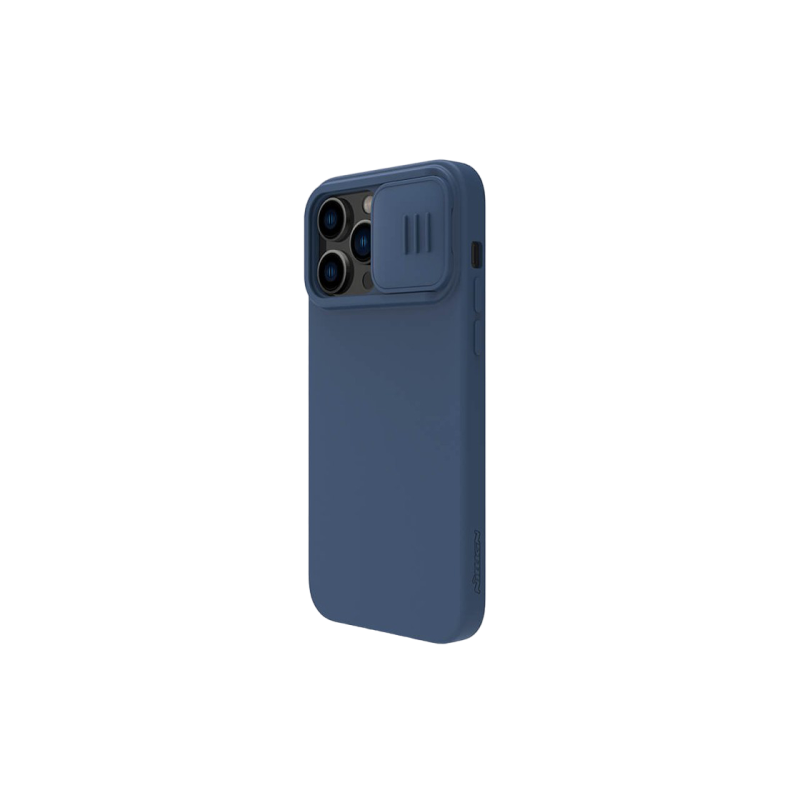 Чехол Nillkin Apple iPhone 14 Pro Max, CamShield Silky Silicone, темно-синий