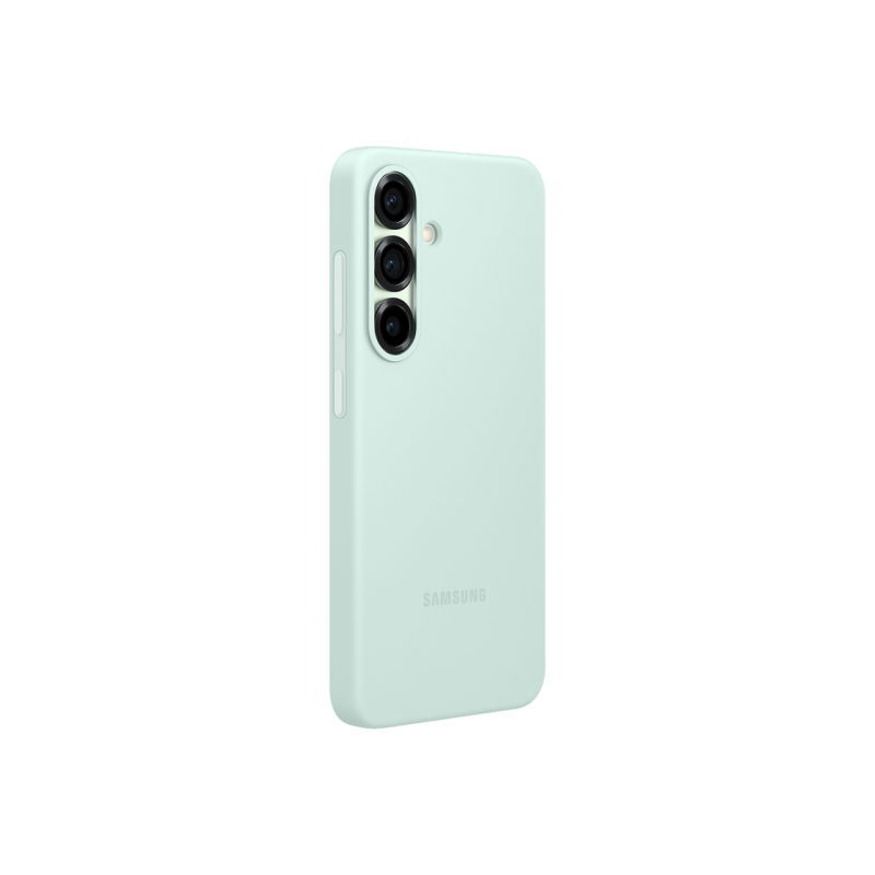 Оригинал Сэм. силиконовый чехол Galaxy S25, мятный