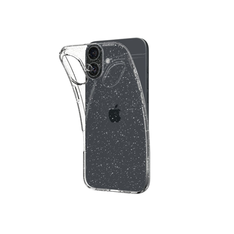 Spigen iPhone 16, жидкий кристалл, блестящий кристалл