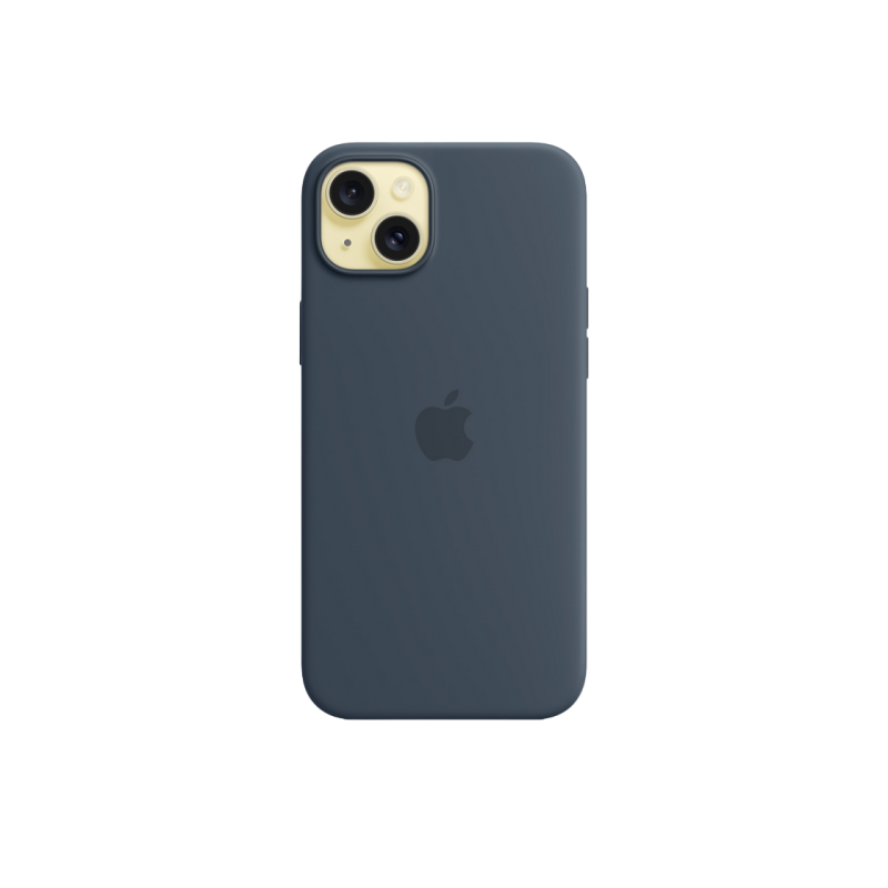 Силиконовый чехол для iPhone 15 Plus с MagSafe - Storm Blue