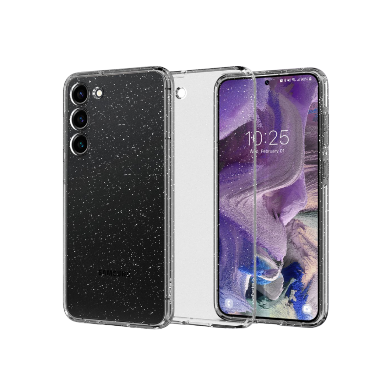 Spigen Samsung S23, Жидкий Кристалл, Блестящий Кристалл