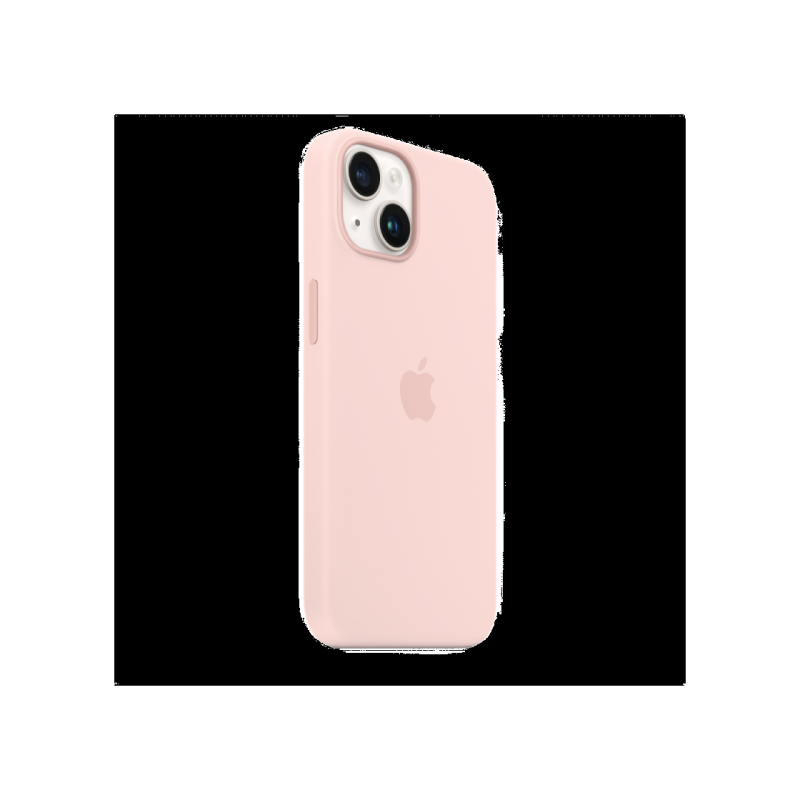 Оригинальный силиконовый чехол для iPhone 14 с MagSafe - мелово-розовый, модель A2910