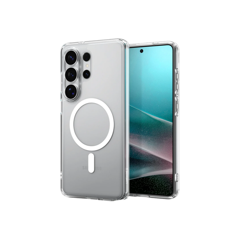 Spigen Samsung S26 Ultra, Ultra Hybrid MAG MagSafe, прозрачно-белый