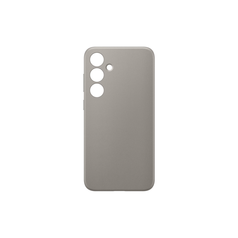 Оригинал Сэм. Чехол из веганской кожи Galaxy S24+, серо-коричневый