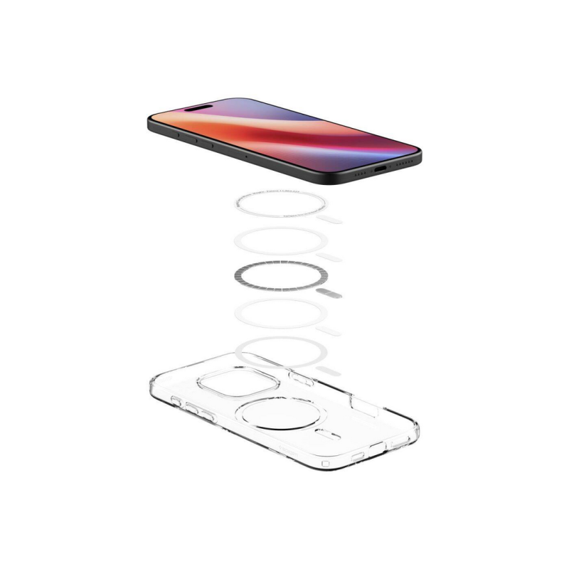 Spigen iPhone 16 Pro Max, Жидкокристаллический Mag Magsafe, Прозрачный