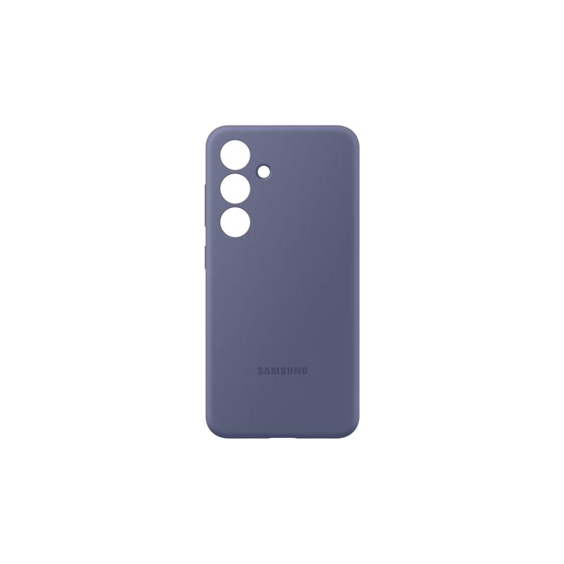 Оригинал Сэм. силиконовый чехол Galaxy S24, Фиолетовый