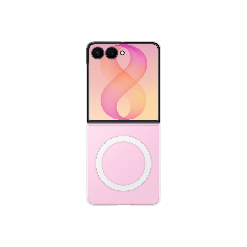 Original Sam. Clear Magnet case Galaxy Flip8, Transparent