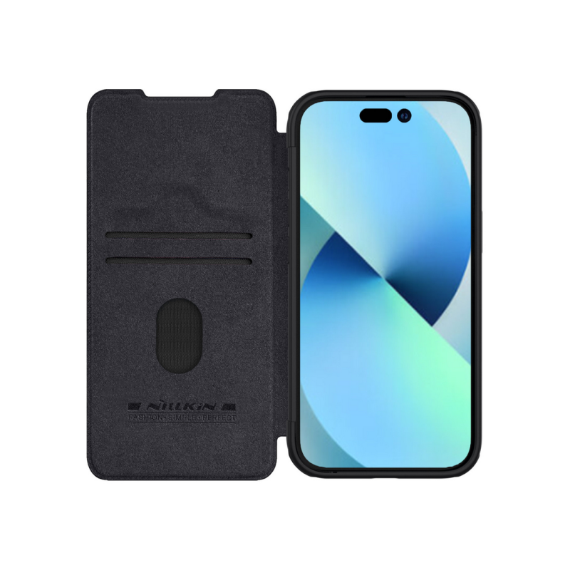 Nillkin Apple iPhone 15, Qin Pro черный