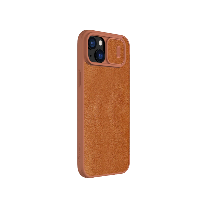 Nillkin Apple iPhone 15 Plus, Qin Pro Коричневый