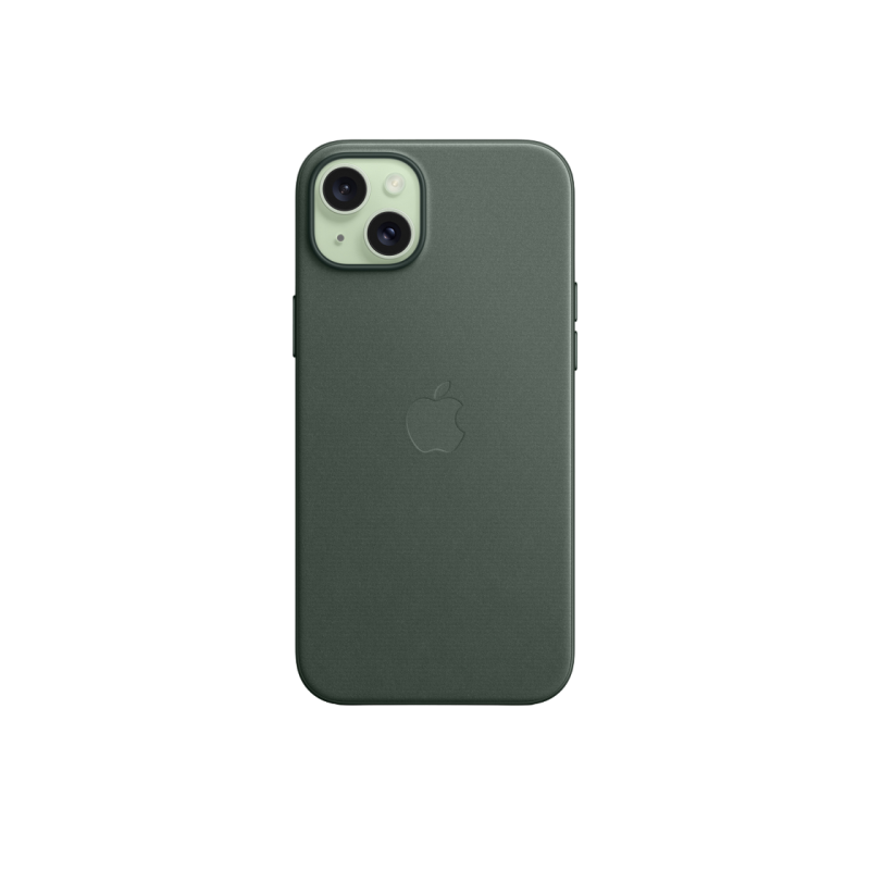 Чехол FineWoven для iPhone 15 Plus с MagSafe — Evergreen