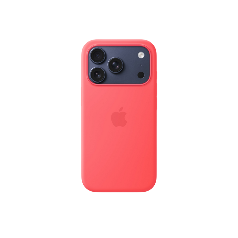 iPhone 17 Pro Silicone Case with MagSafe- Bright Guava, ModelA3559