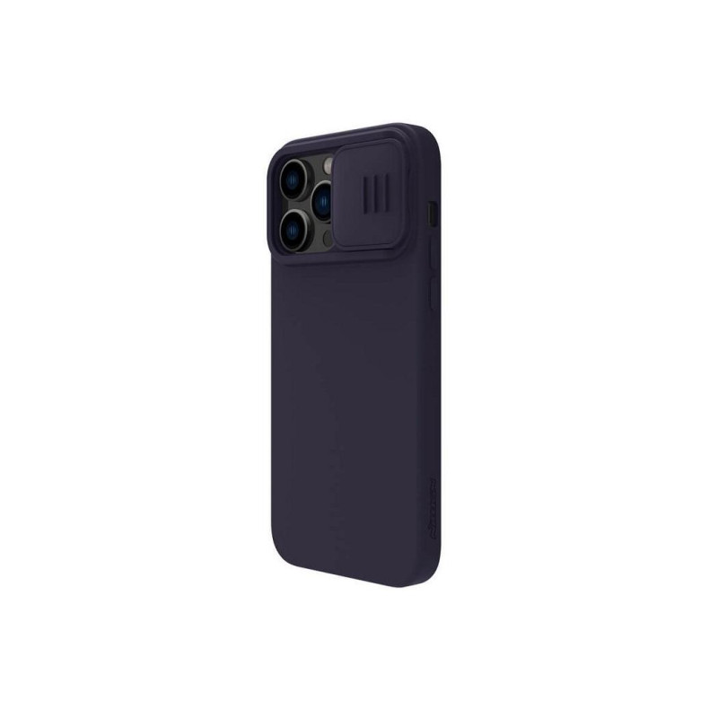 Nillkin Apple iPhone 14 Pro, силиконовый чехол CamShield Silky Magnetic, темно-синий