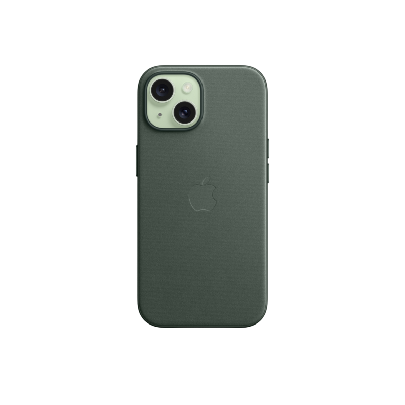 Чехол FineWoven для iPhone 15 с MagSafe - Evergreen