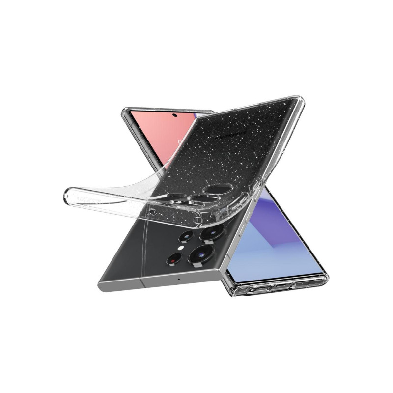 Spigen Samsung S23 Ultra, жидкий кристалл, блестящий кристалл