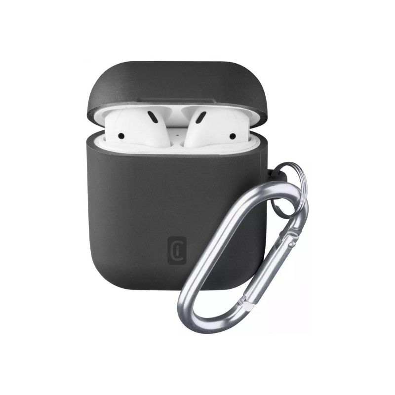 Сотовые Apple Airpods 1 и 2, чехол Bounce, черный