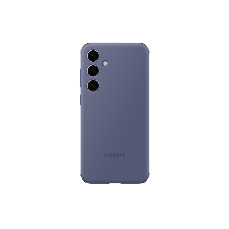 Оригинал Сэм. силиконовый чехол Galaxy S24+, Фиолетовый