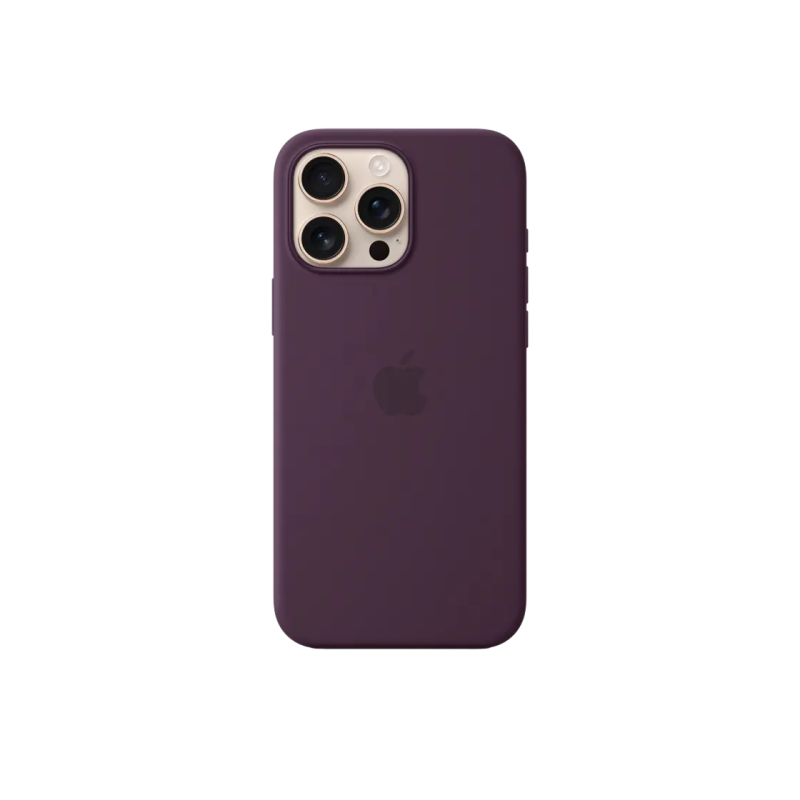 iPhone 16 Pro Max Silicone Case with MagSafe-Plum ,ModelA3313 EU