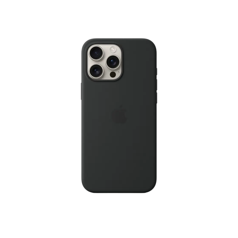 iPhone 16 Pro Max Silicone Case with MagSafe-Black,ModelA3313 EU