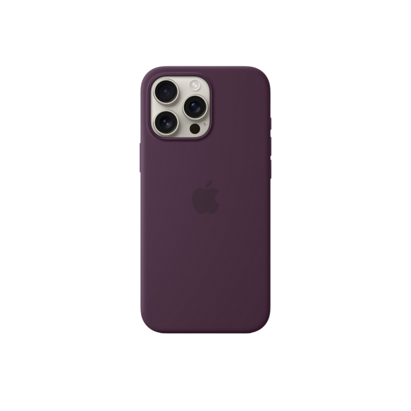 Силиконовый чехол для iPhone 16 Pro Max с MagSafe-Plum, модель A3313