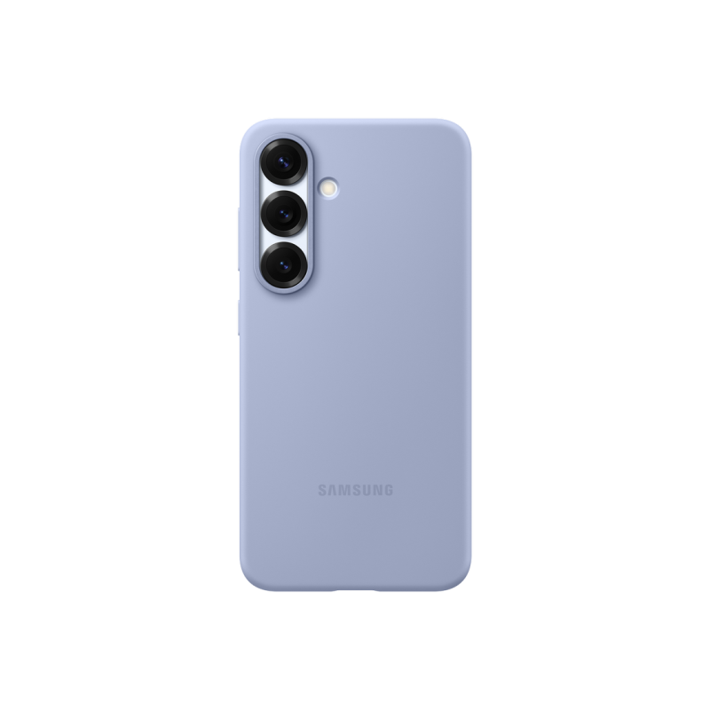 Оригинал Сэм. силиконовый чехол Galaxy S25, светло-голубой