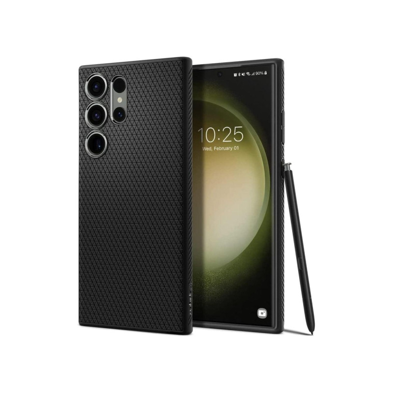 Spigen Samsung S23 Ultra, Liquid Air, матовый черный