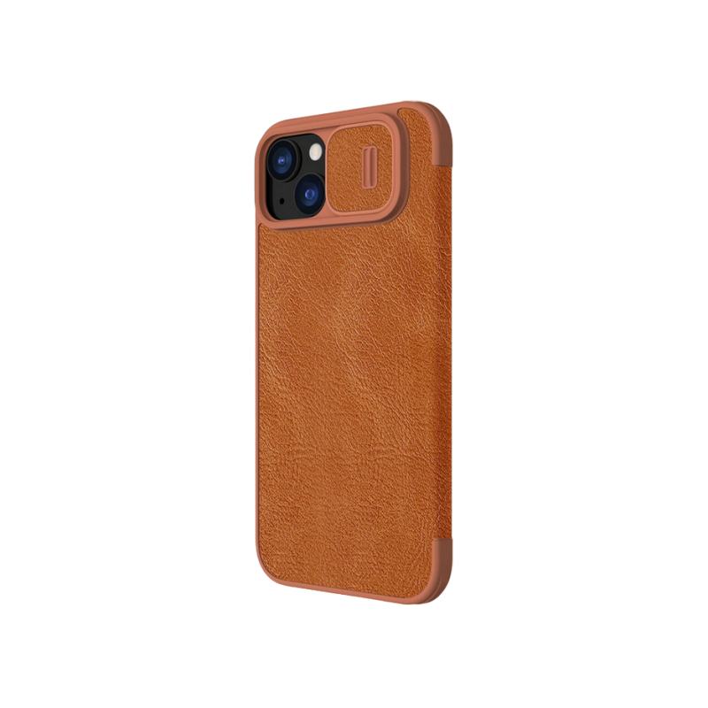 Nillkin Apple iPhone 15 Plus, Qin Pro Коричневый