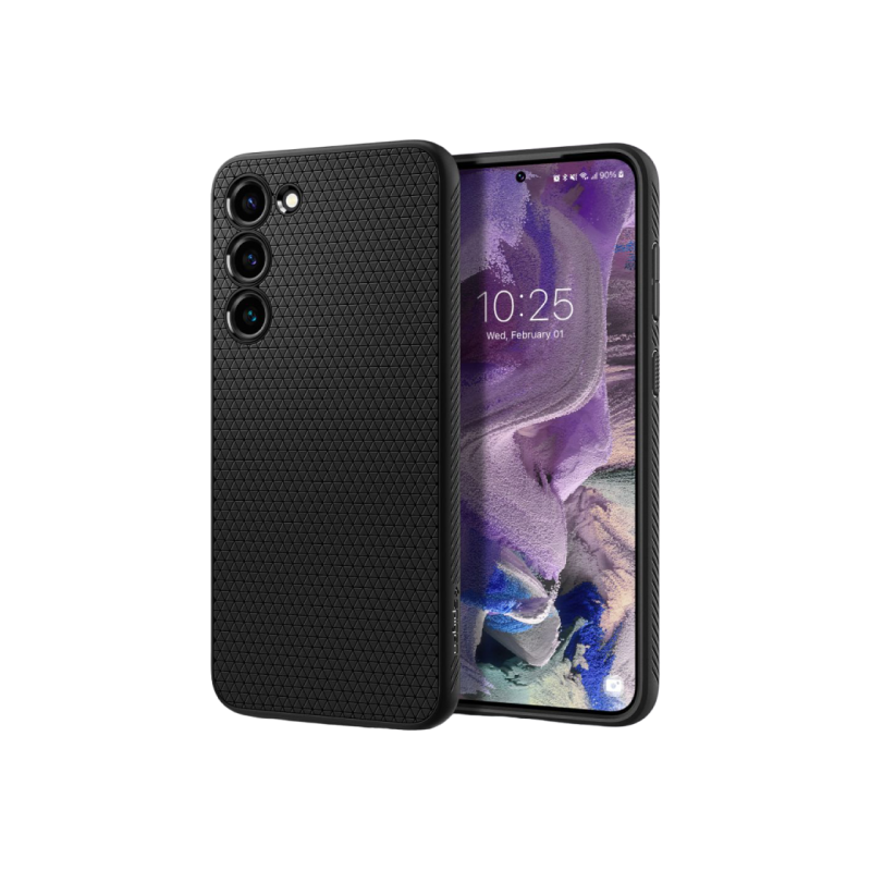 Spigen Samsung S23, Liquid Air, матовый черный