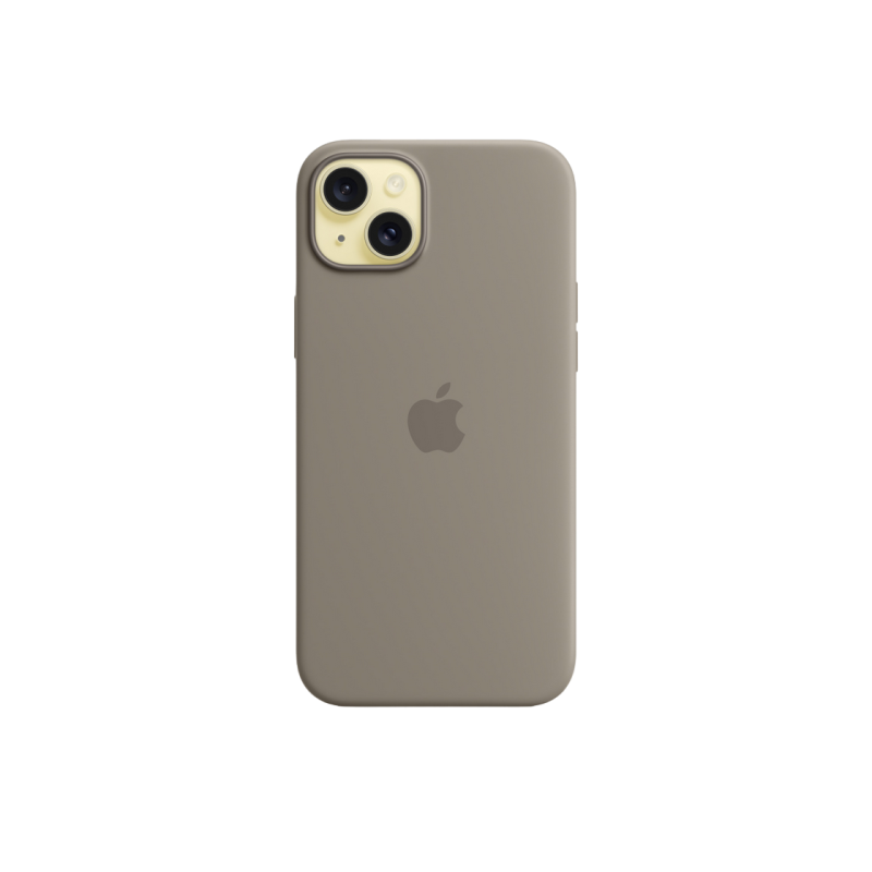 Силиконовый чехол для iPhone 15 Plus с MagSafe - глина