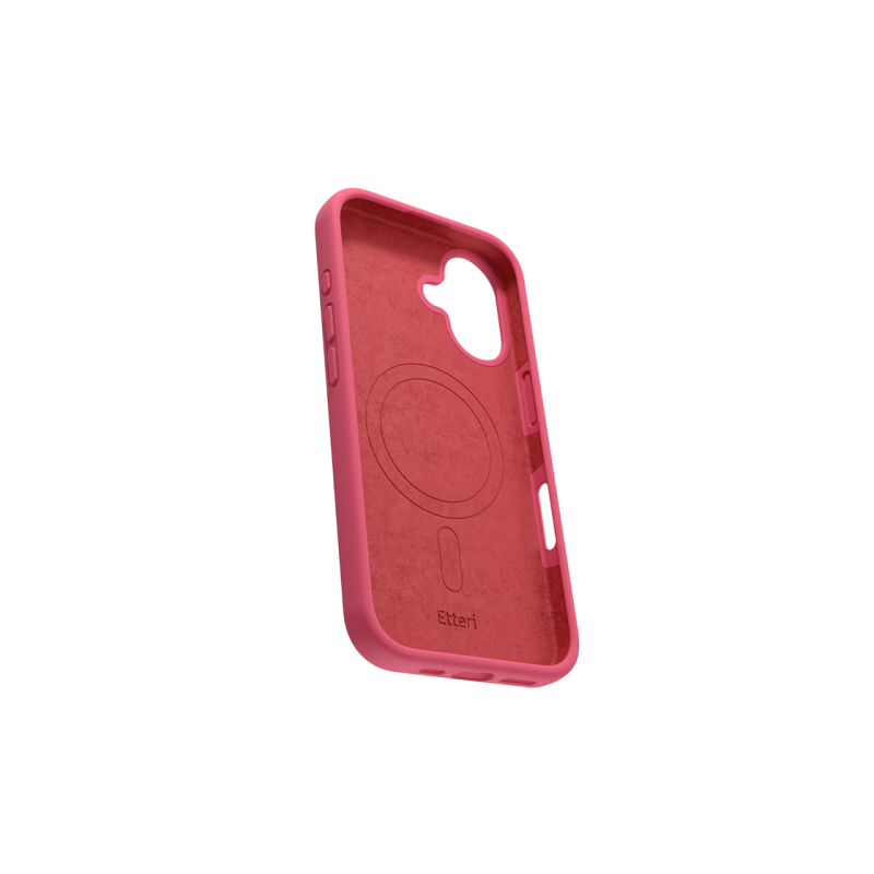 Etteri Apple iPhone 16, Silicone Mag case, Raspberry