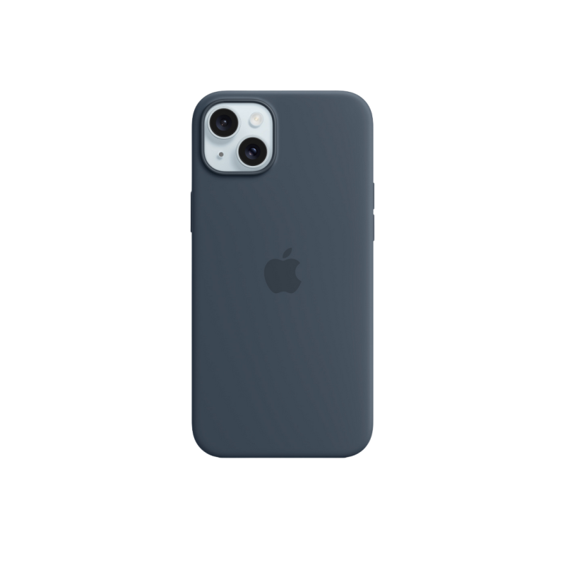 Силиконовый чехол для iPhone 15 Plus с MagSafe - Storm Blue