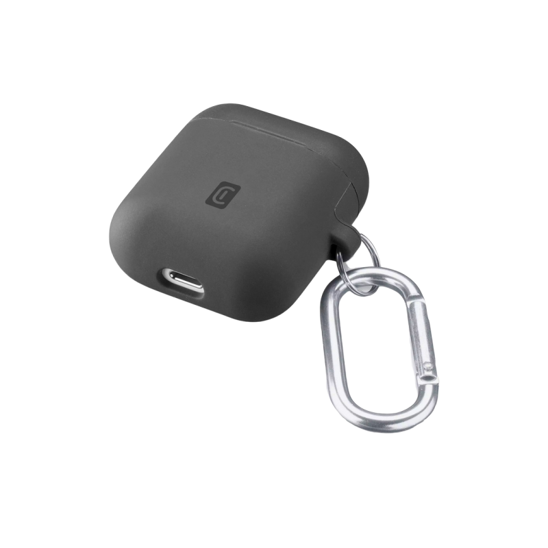 Сотовые Apple Airpods 1 и 2, чехол Bounce, черный