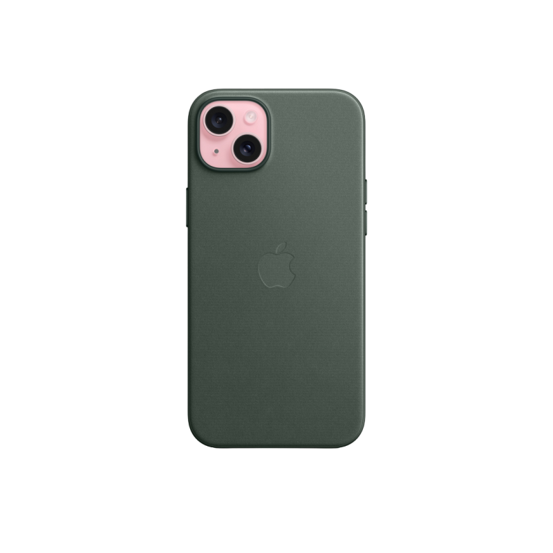 Чехол FineWoven для iPhone 15 Plus с MagSafe — Evergreen