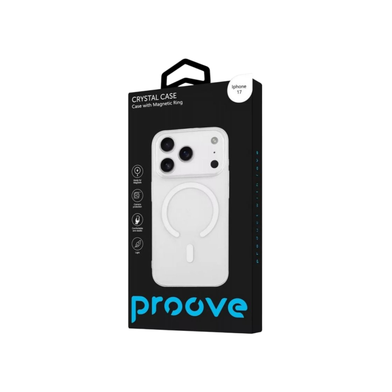Proove Apple iPhone 17, Crystal Case,Transparent TPU
