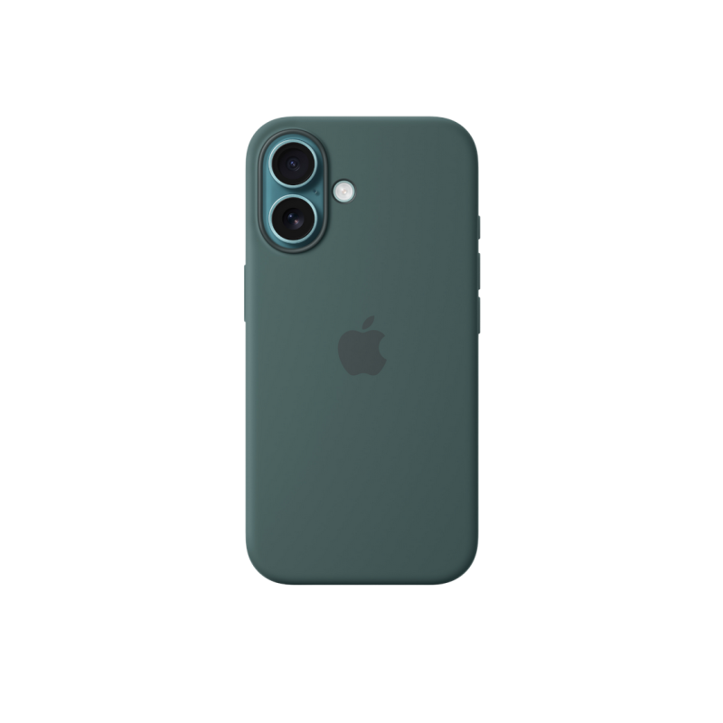iPhone 16 Silicone Case with MagSafe-LakeGreen,ModelA3313