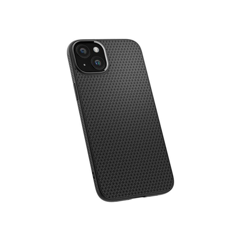 Spigen iPhone 15 Plus, Liquid Air, матовый черный