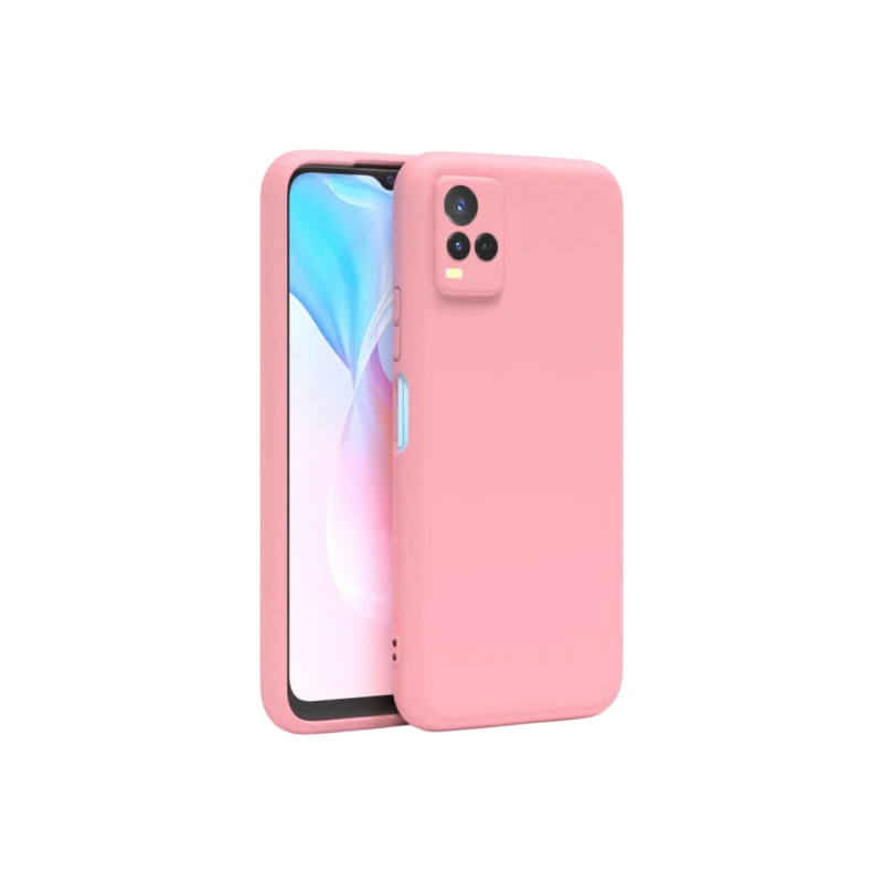 Чехол Xcover для Vivo Y21, жидкий силикон, розовый