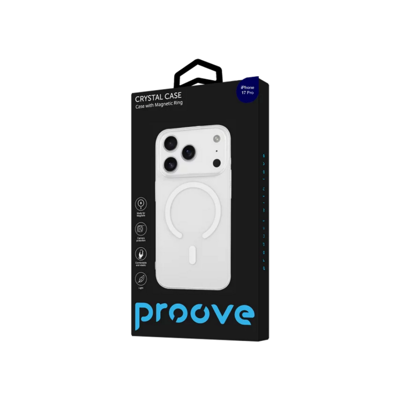 Proove Apple iPhone 17, Crystal Case with MagSafe, Deep Blue