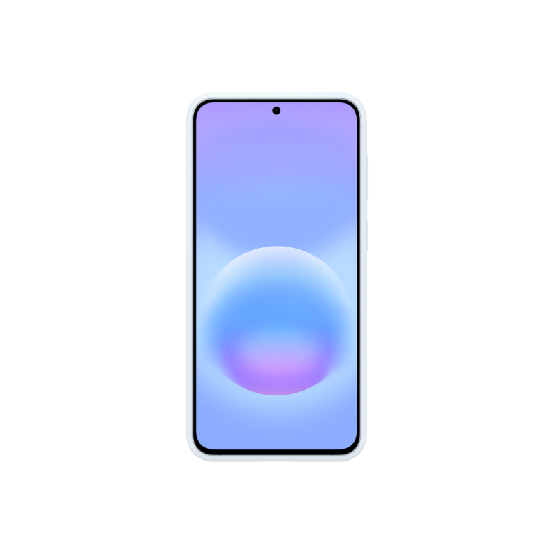 Оригинальный силиконовый чехол Sam для Galaxy A57, светло-голубой.