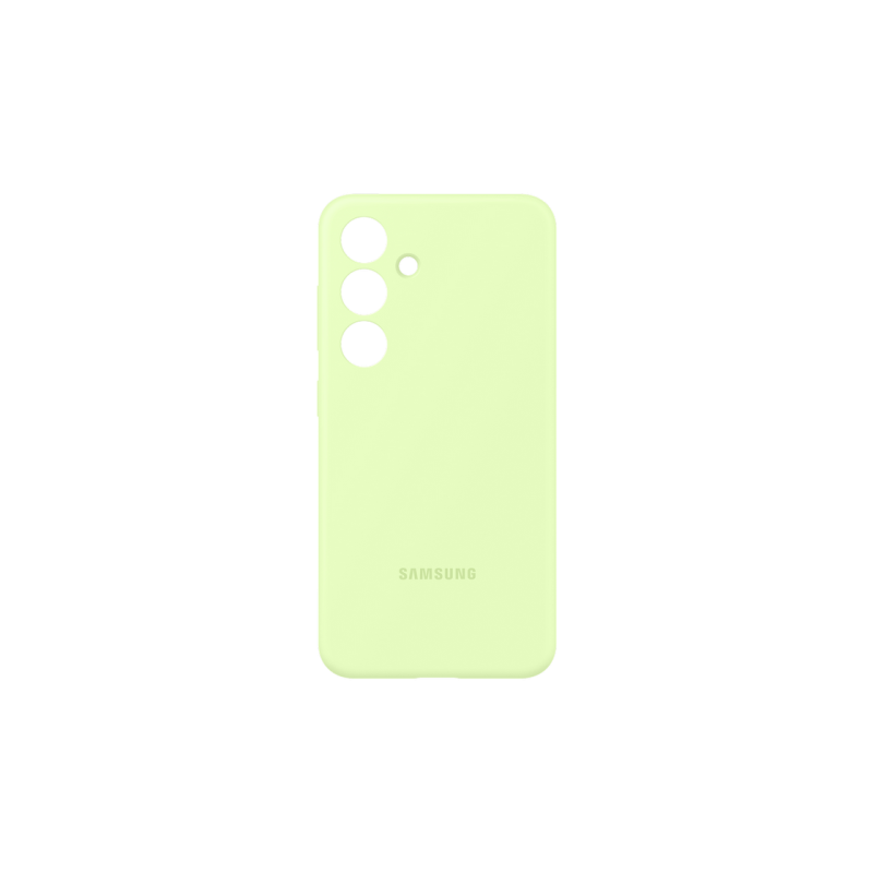 Оригинал Сэм. силиконовый чехол Galaxy S24, светло-зеленый