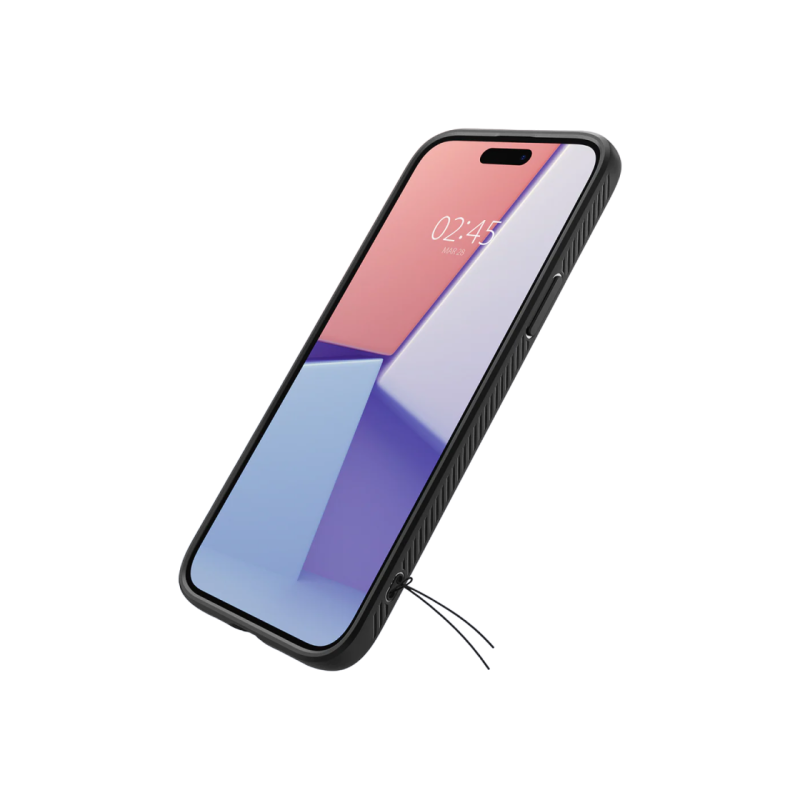 Spigen iPhone 15 Plus, Liquid Air, матовый черный