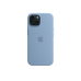 iPhone 15 Silicone Case with MagSafe - Winter Blue