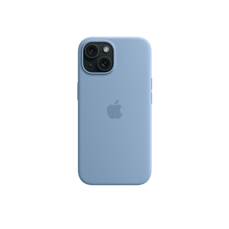 iPhone 15 Silicone Case with MagSafe - Winter Blue