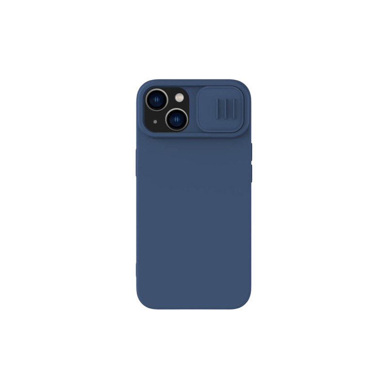 Чехол Nillkin Apple iPhone 14 Plus, CamShield Silky Silicone, темно-синий