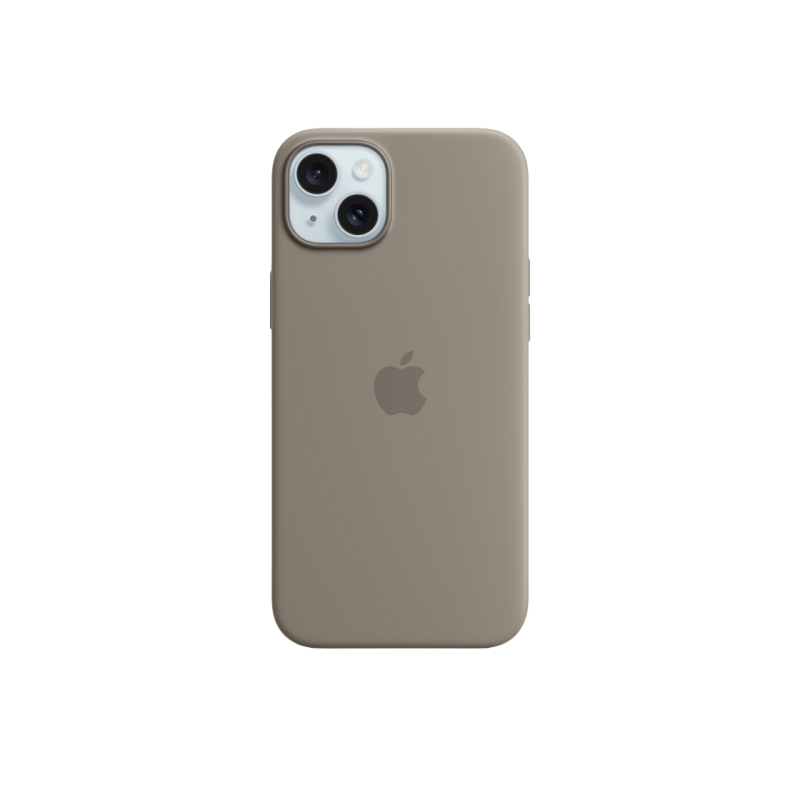Силиконовый чехол для iPhone 15 Plus с MagSafe - глина