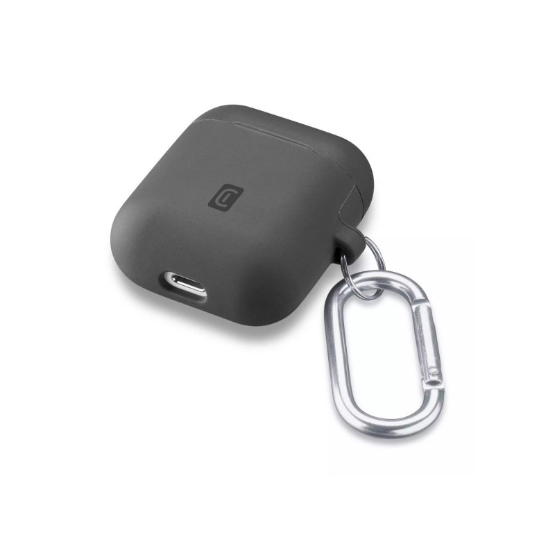 Сотовые Apple Airpods 1 и 2, чехол Bounce, черный