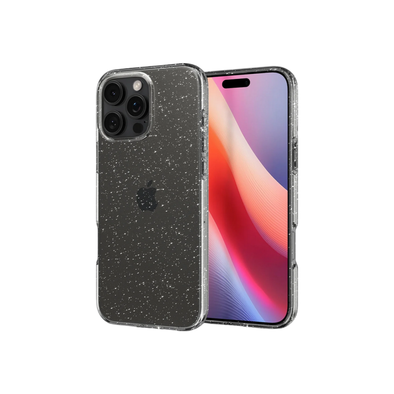 Spigen iPhone 16 Pro, жидкий кристалл, блестящий кристалл