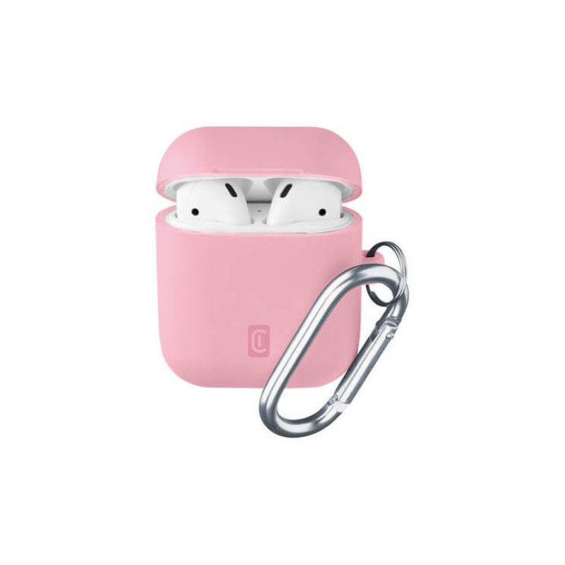 Сотовые Apple Airpods 1 и 2, чехол Bounce, розовый