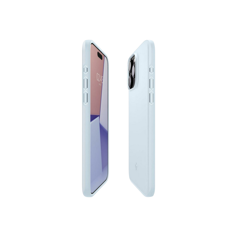 Spigen iPhone 15 Pro, тонкий, приглушенный синий